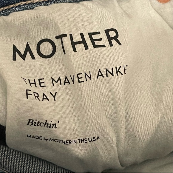 MOTHER The Maven Ankle Fray Jeans Size 29 NWT - Picture 4 of 6